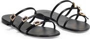 Temperley London Eclipse Satin Flat Sandals