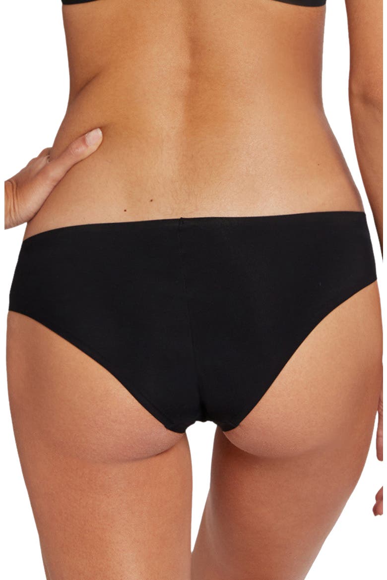 Pure Brazilian Panties, Alternate, color, BLACK