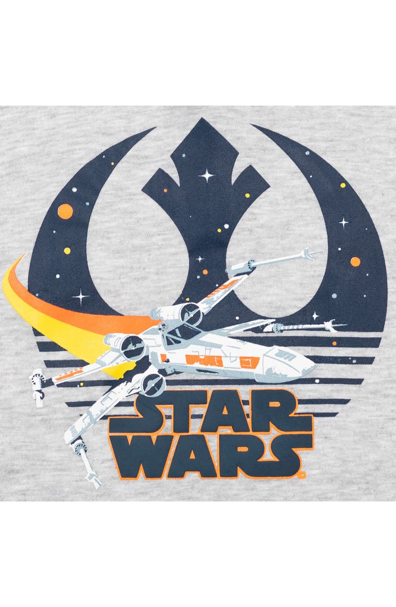 Star Wars Fleece Pullover Hoodie, Alternate, color, Heather Grey Navy