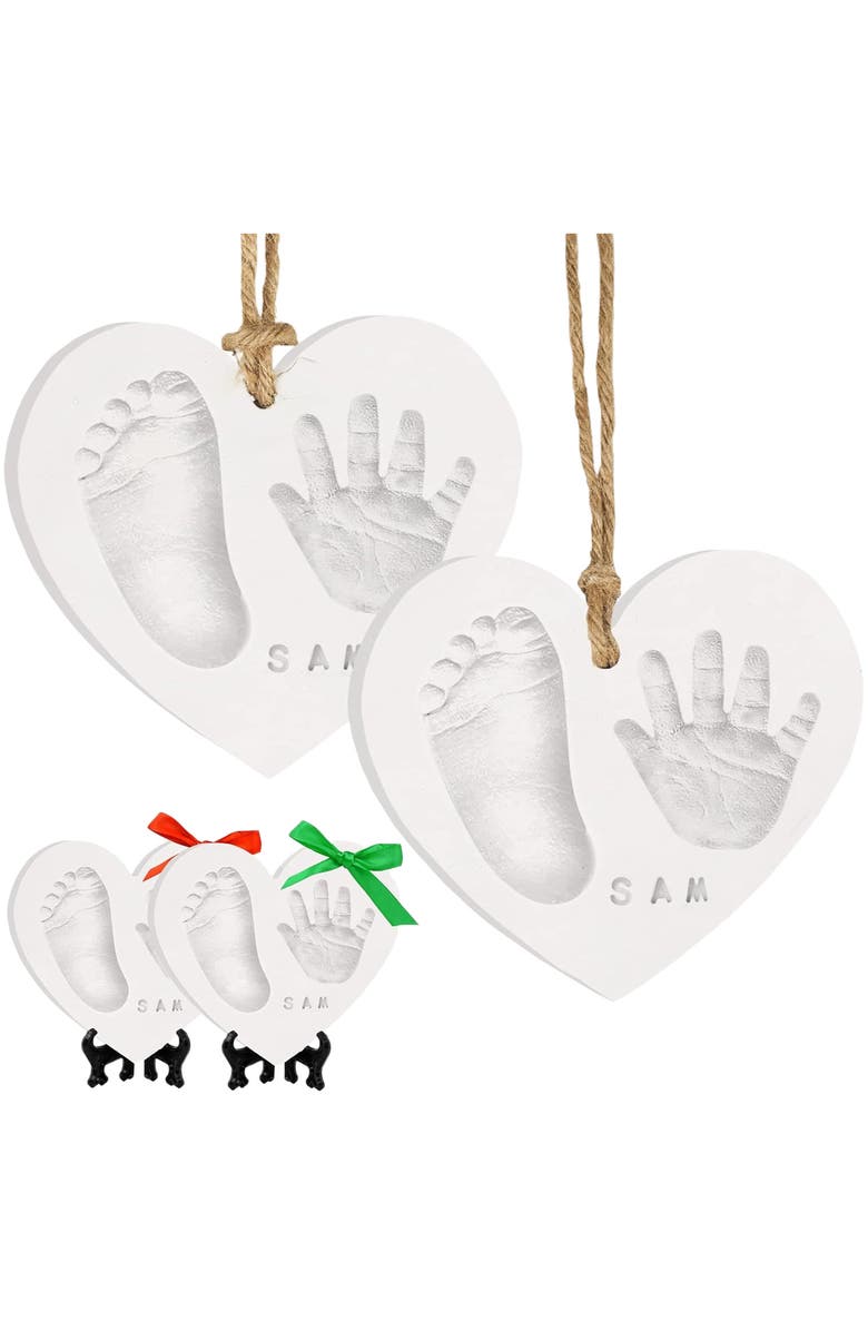 KeaBabies Adore Ornament Keepsake Kit, Main, color, Duo Hearts, Multi-Colored