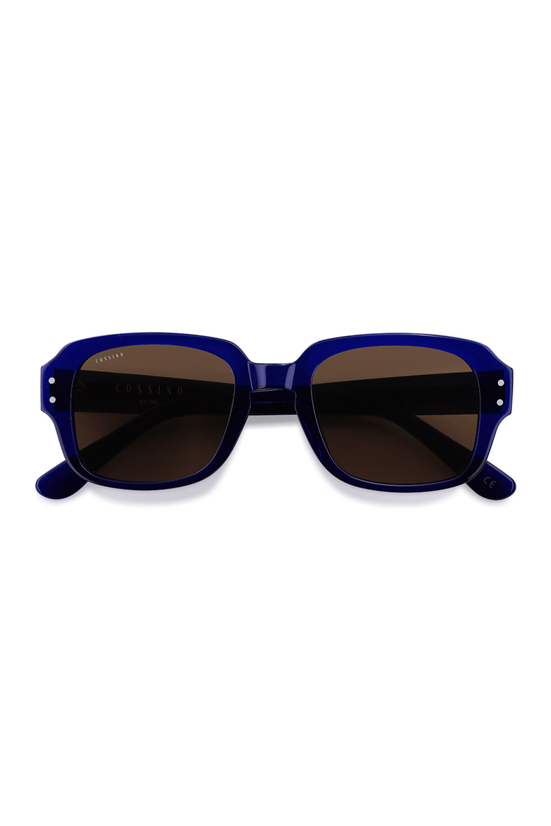 Mas 50mm Square Acetate Sunglasses, Alternate, color, Navy