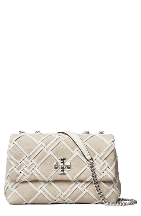 Small Kira Woven Canvas Convertible Shoulder Bag