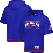 Mitchell & Ness Men's Mitchell & Ness Royal New England Patriots Pre-Game Short Sleeve Pullover Hoodie