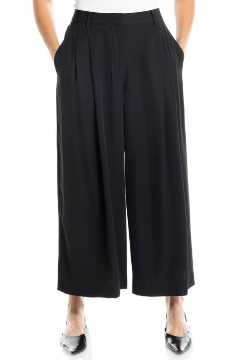 Pleated Wide Leg Culottes