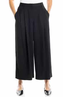 Pleated Wide Leg Culottes