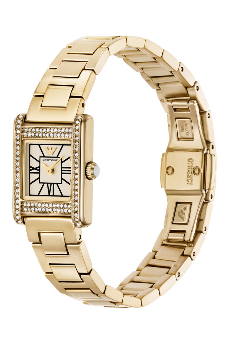 Mother-of-Pearl Bracelet Watch, 26mm, Alternate, color, GOLD