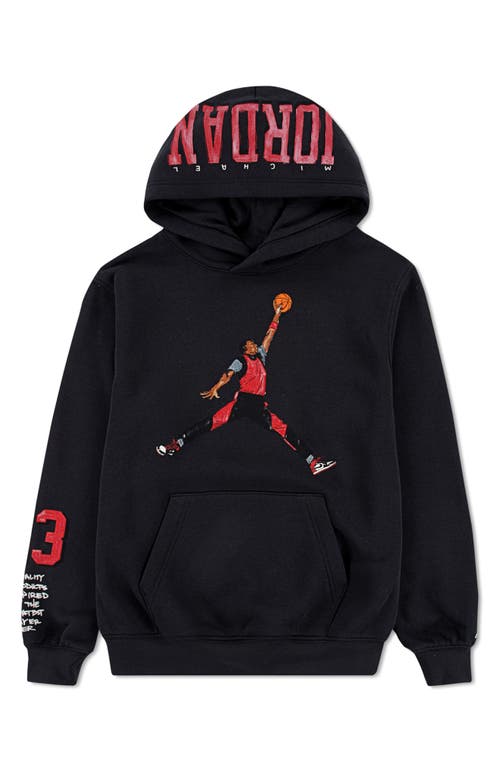 Jordan Big Kids' Sketch Pullover Hoodie In Black