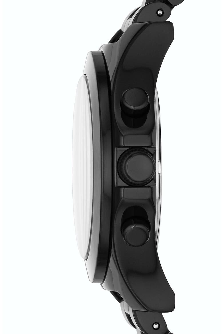 'Raver' Chronograph Bracelet Watch, 41mm, Alternate, color, BLACK