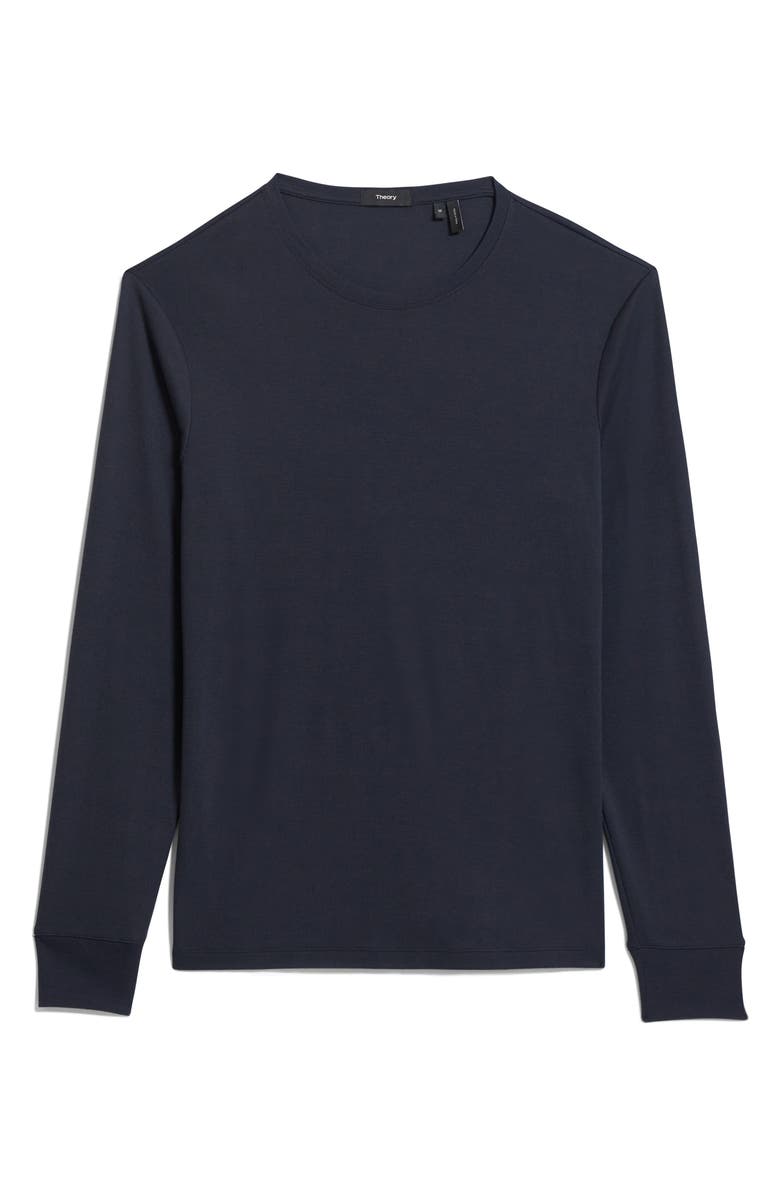 Theory Essential Anemone Long Sleeve T-Shirt, Alternate, color, Baltic