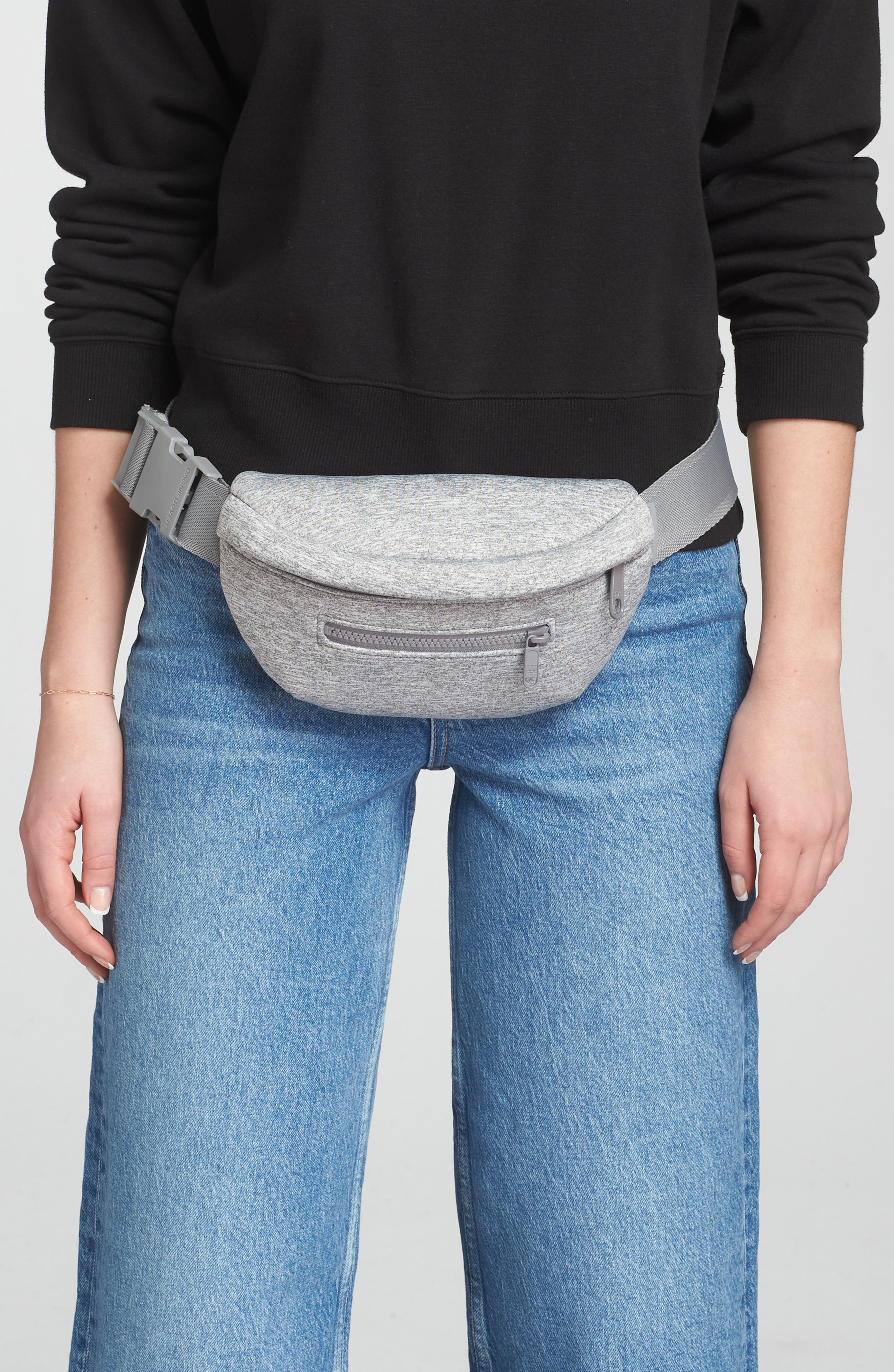 Dagne Dover Ace Belt Bag, Alternate, color, Heather Grey