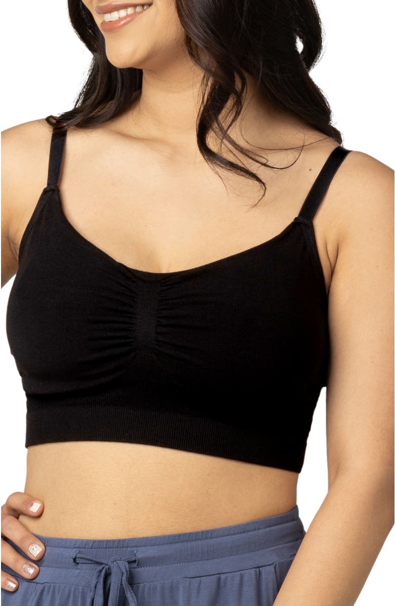 Kindred Bravely Sublime Hands-Free Pumping Lounge & Sleep Bra- Fits sizes 30B - 46D, Main, color, Black