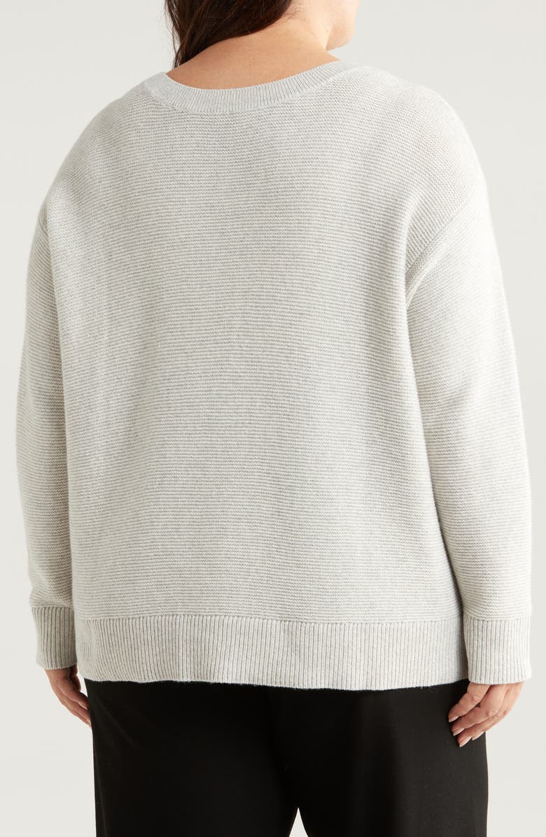 Eileen Fisher Crewneck Organic Cotton & Recycled Cashmere Sweater, Alternate, color, 