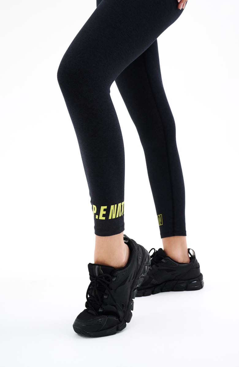 P.E Nation Orbital High Waist 7/8 Leggings, Alternate, color, 