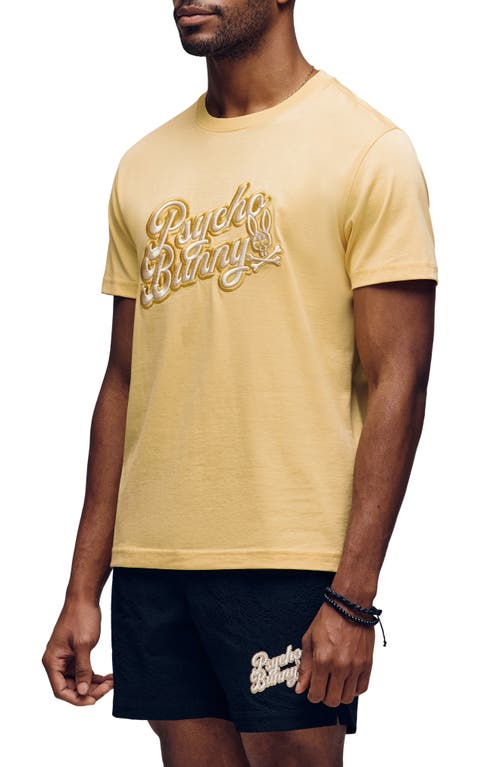 Psycho Bunny Elias Appliqué Logo T-shirt In Orange