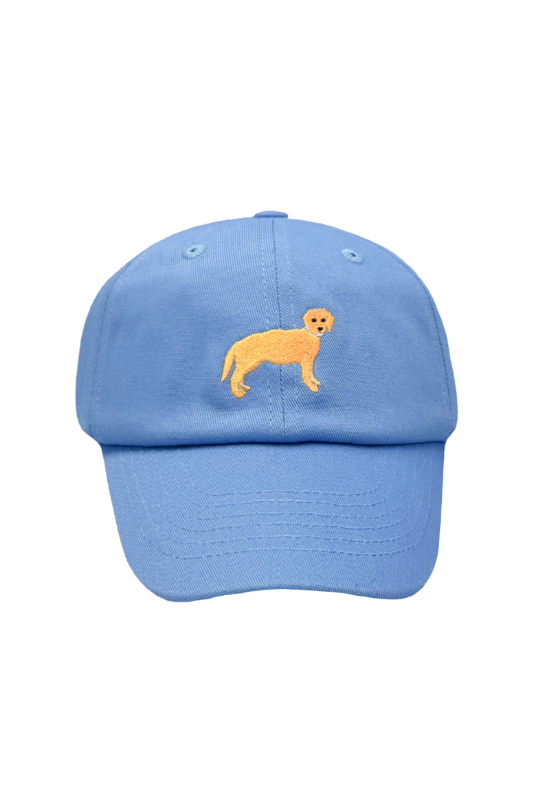 Retriever Dog Twill Baseball Hat, Main, color, Blue