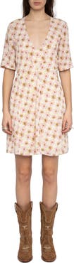 Zadig & Voltaire Rodalas Mirror Flowers Minidress