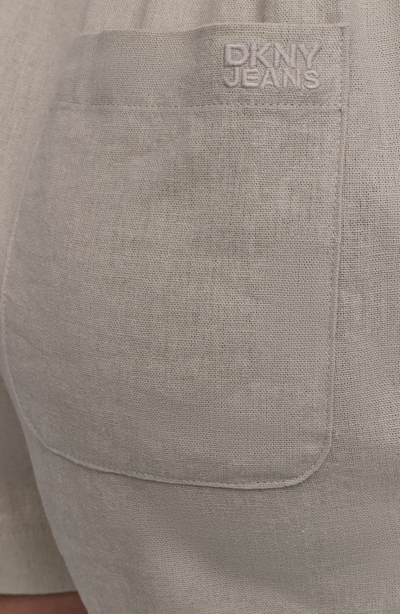 DKNY Jeans Dolphin Linen Blend Shorts, Main, color,