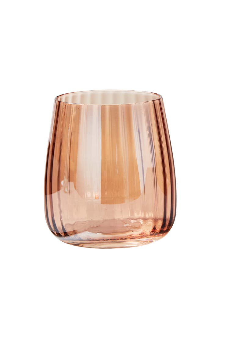 Chelsea Iridescent Stemless Wine Glasses B14oz, Main, color, Pink