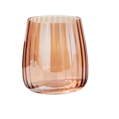 Chelsea Iridescent Stemless Wine Glasses B14oz