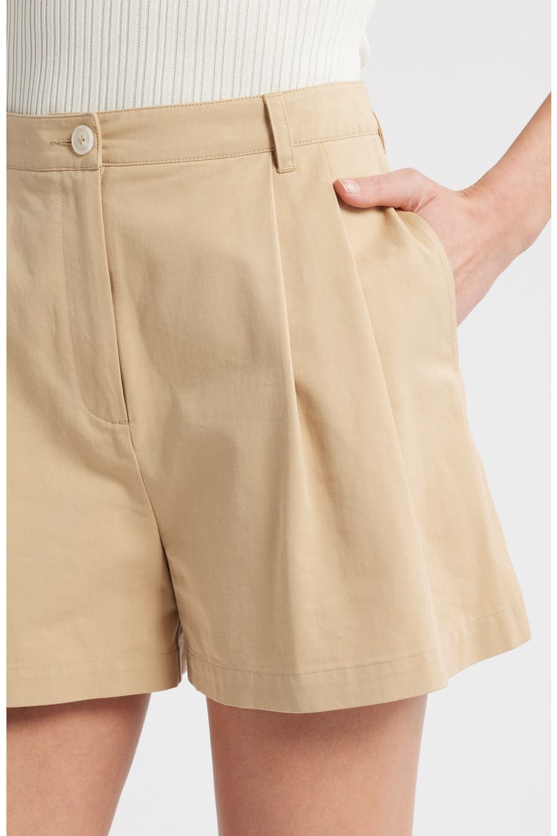 The Oceane High Waist Shorts, Alternate, color, KHAKI