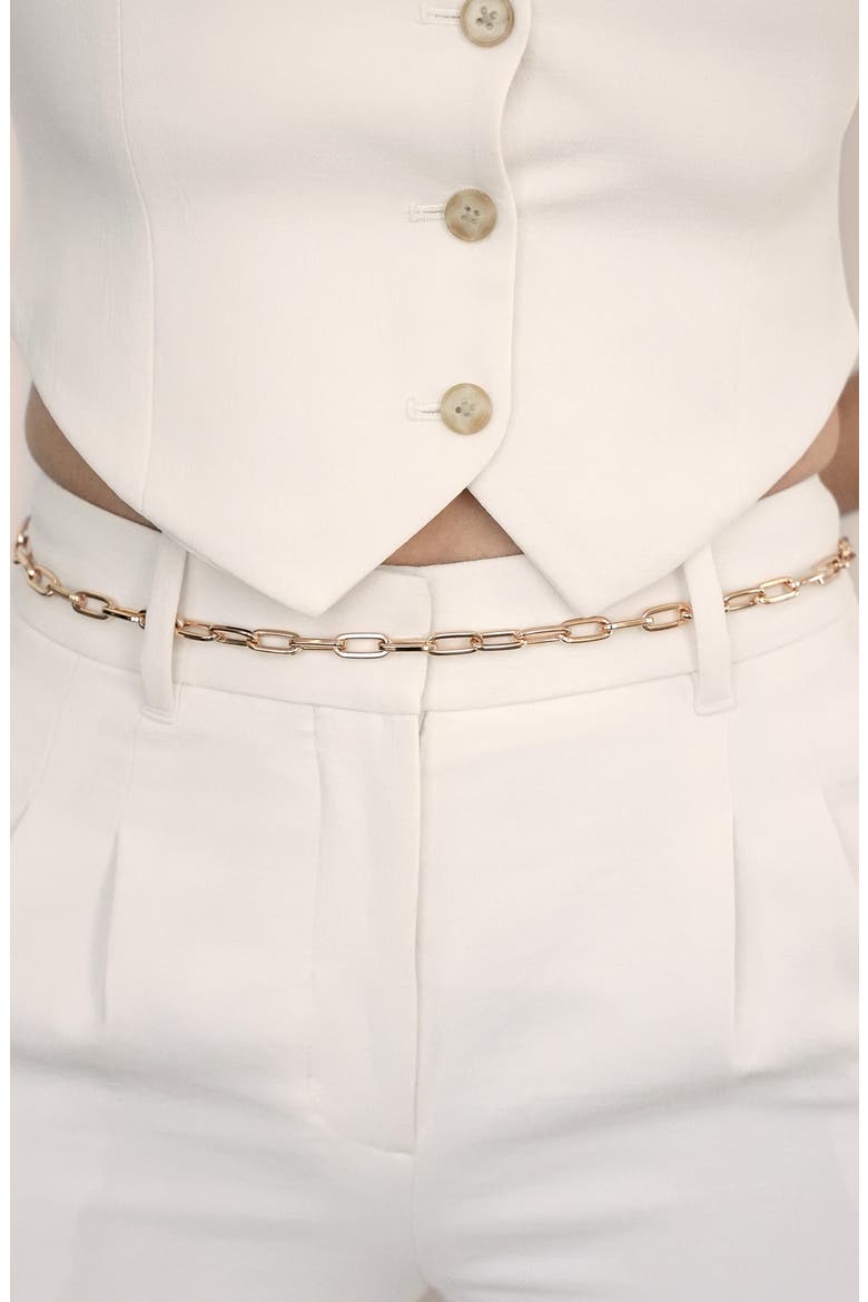 Paperclip Chain Belt, Alternate, color, GOLD