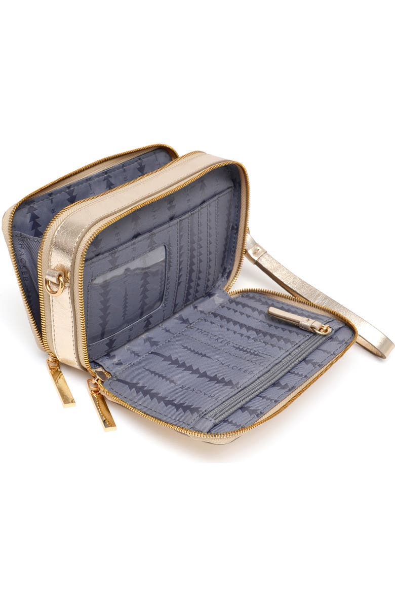Thacker Ronnie Metallic Crossbody Bag, Alternate, color,