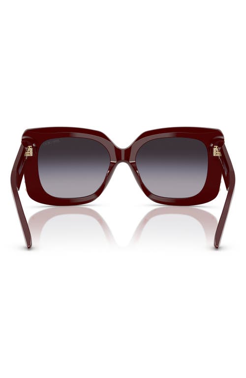 Jimmy Choo 54mm Butterfly Sunglasses In Red