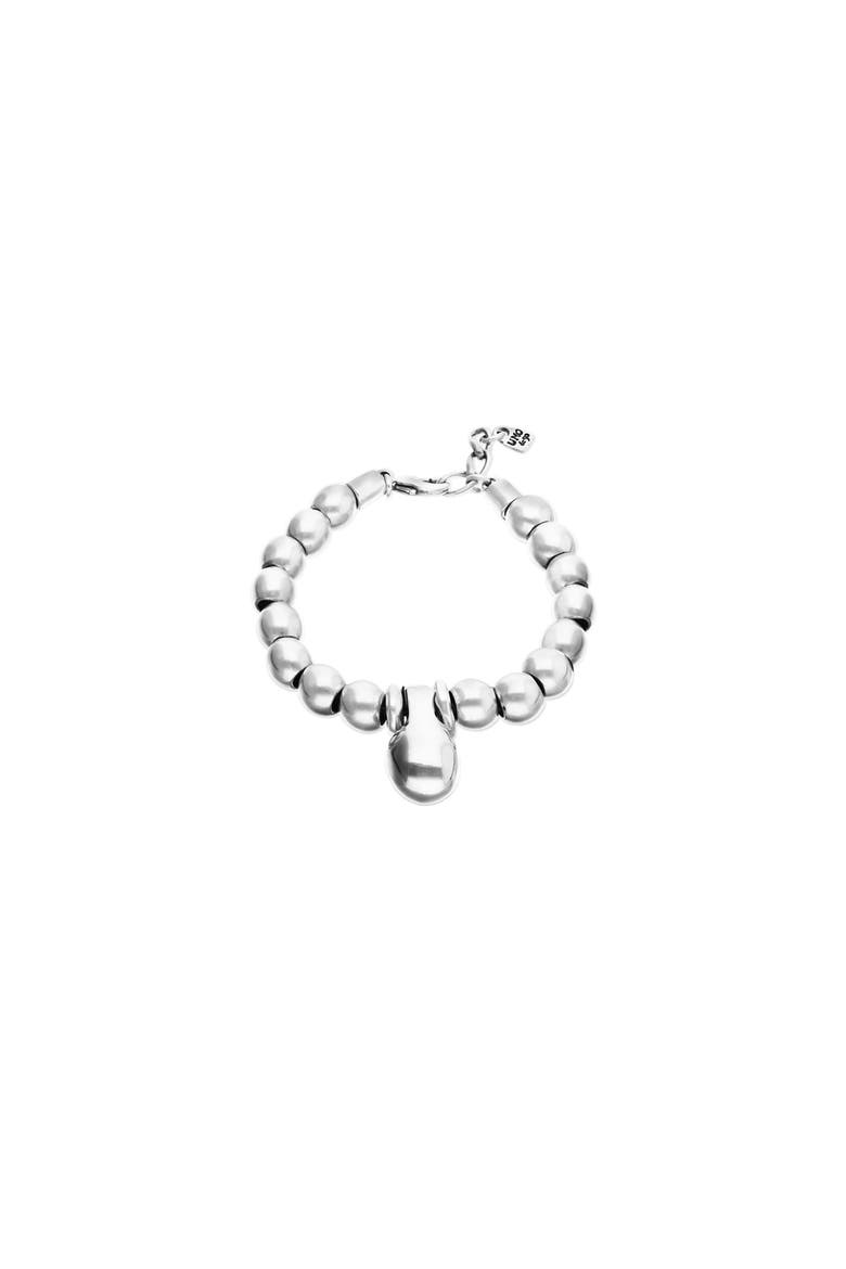 Bracelet with Medium Dials Plated in Sterling Silver and Large Dial, Main, color, Silver