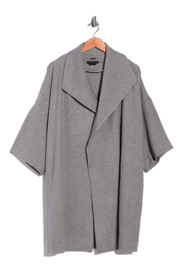 Hester Open Front Coat, Main, color, STORM GREY