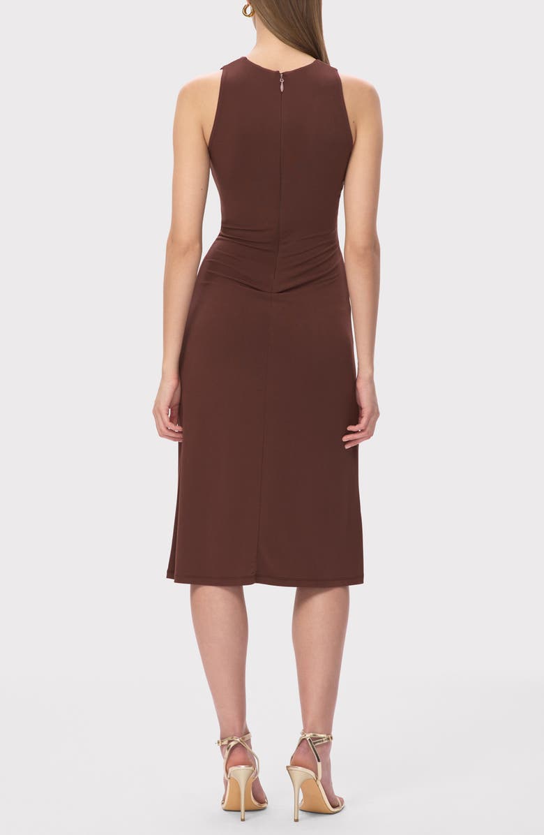 Herve Leger The Brooke Sleeveless Shift Dress, Alternate, color, Coffee