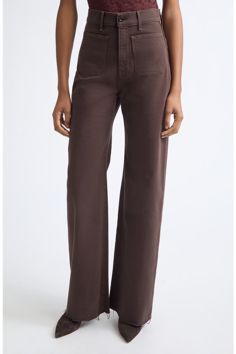 Grant High Waist Wide Leg Jeans, Main, color, ESPRESSO