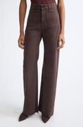Veronica Beard Grant High Waist Wide Leg Jeans