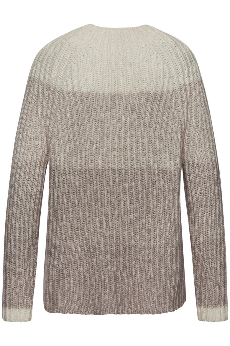 Mock Neck Color Block Sweater, Alternate, color, Beige And Taupe