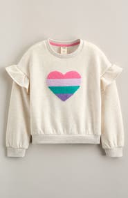 Tucker + Tate Kids' Ruffle Cotton Blend Sweatshirt