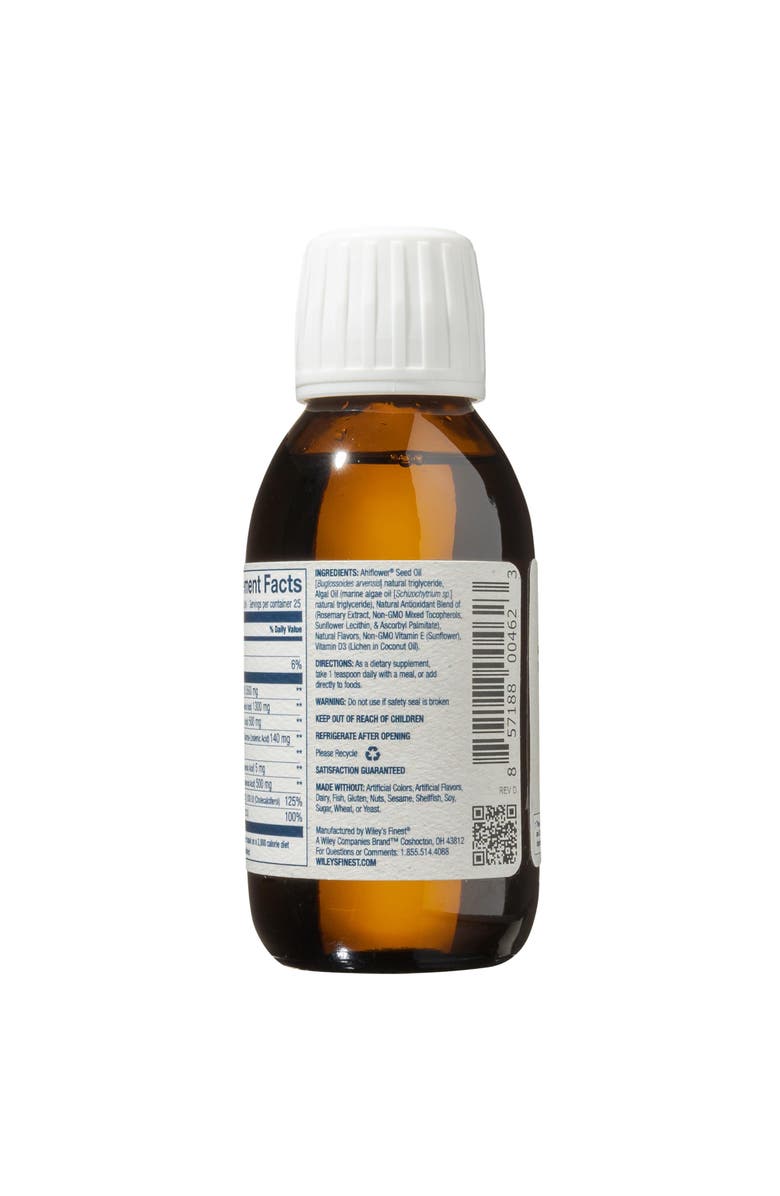 Wiley's Finest Catchfree Omega - Vegan, Non-Gmo Fish Oil Alternative - Full Spectrum Omega-3 Liquid Supplement With Organic Plant-Based Algae Oil - Tropical Mango Flavor - 4.23 Oz, Alternate, color, NO COLOR