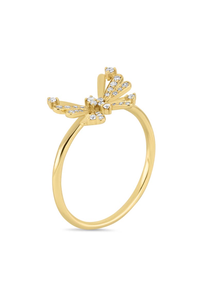 Icon Butterfly Diamond Ring, Alternate, color, 18K YELLOW GOLD/ DIAMOND