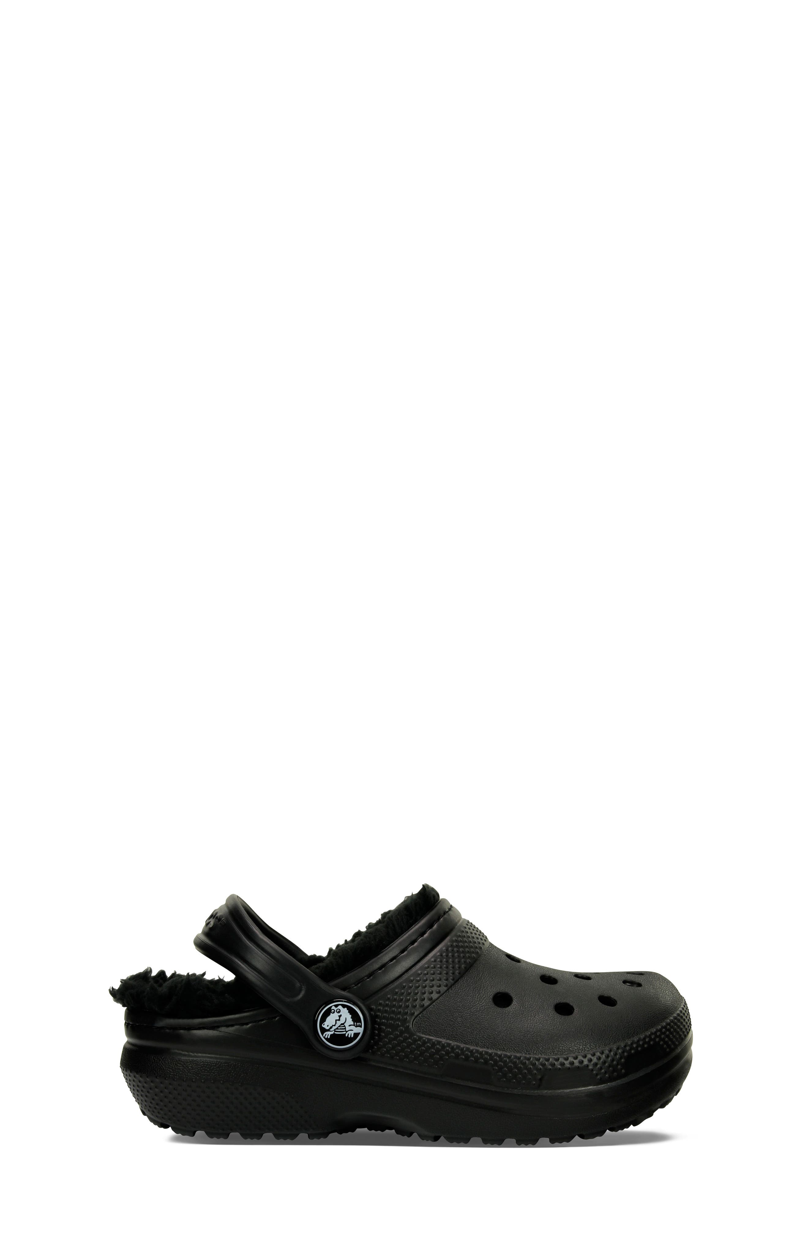CROCS Kids' Classic Lined Clog, Alternate, color, Black/ Black