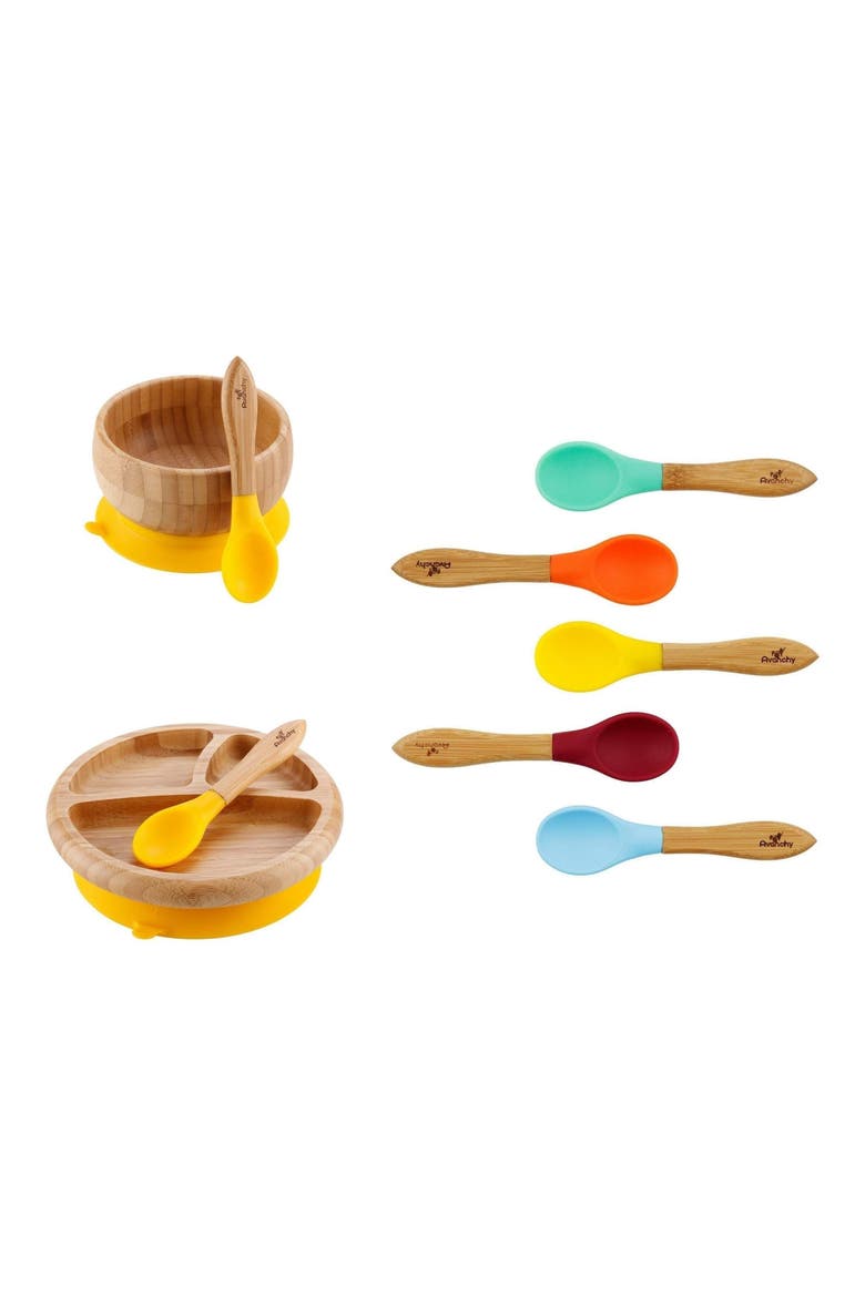 The Rainbow Baby Feeding Gift Set, Main, color, YELLOW