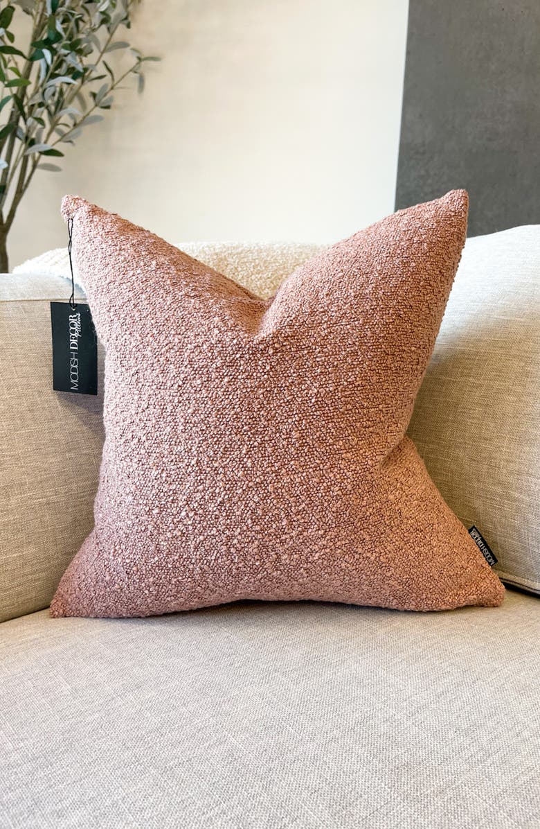 MODISH DECOR PILLOWS Bouclé Accent Pillow Cover, Alternate, color, Pink Tones