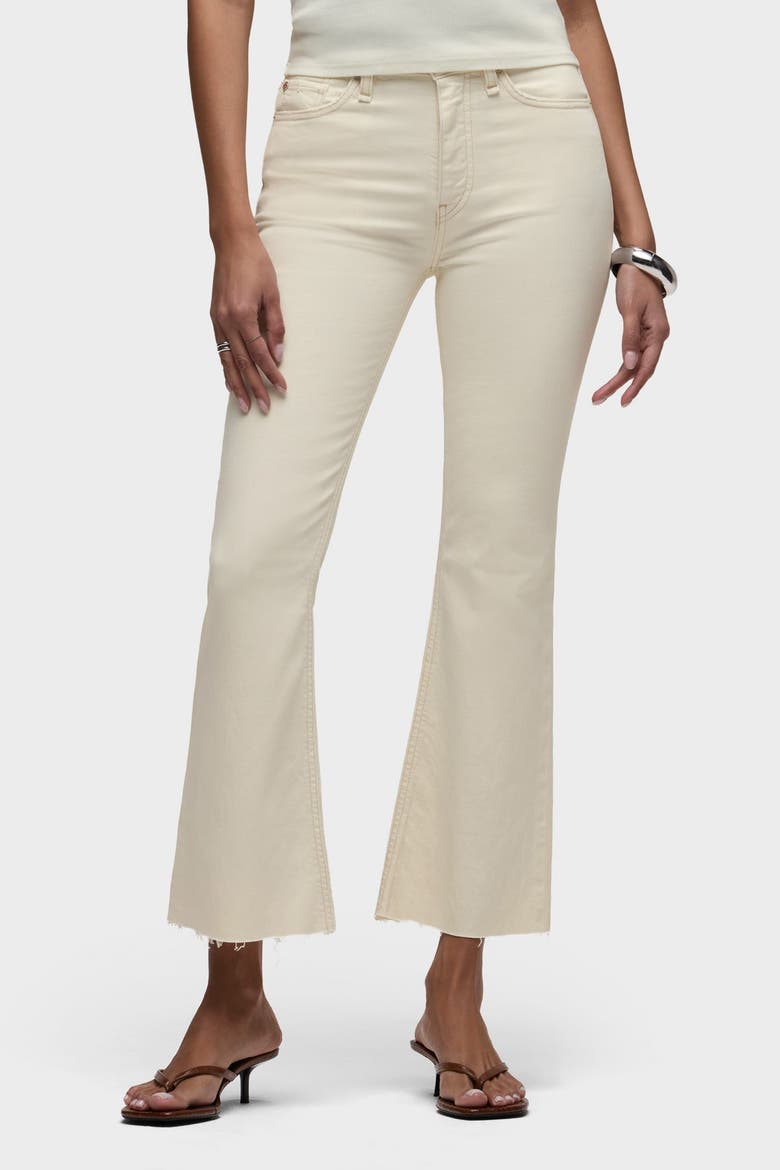 Barbara Flap Pocket Bootcut Crop, Alternate, color, ECRU