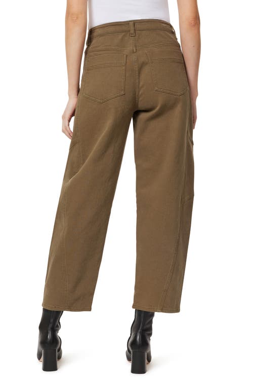 Habitual High Waist Crop Barrel Leg Jeans In Green