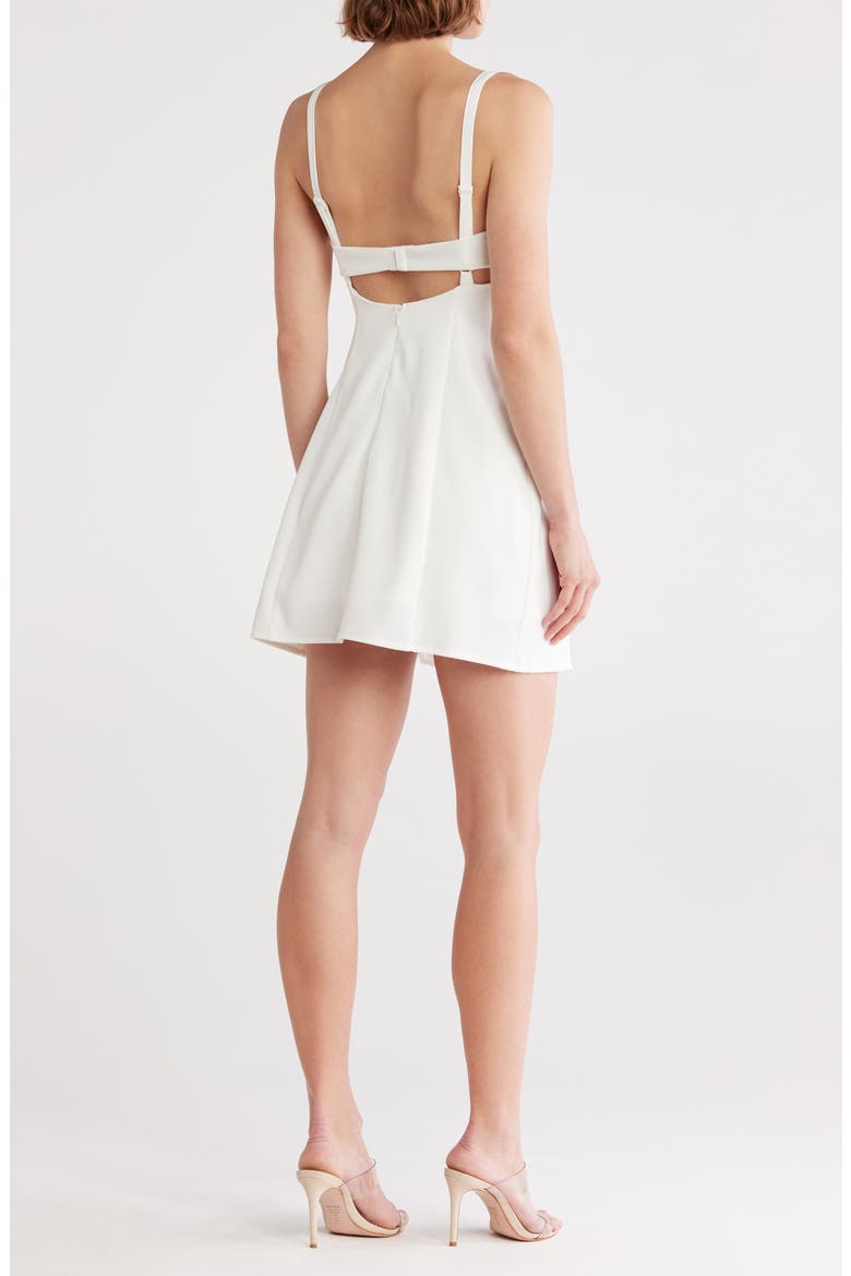 Briana Cowl Neck Dress, Alternate, color, WHITE