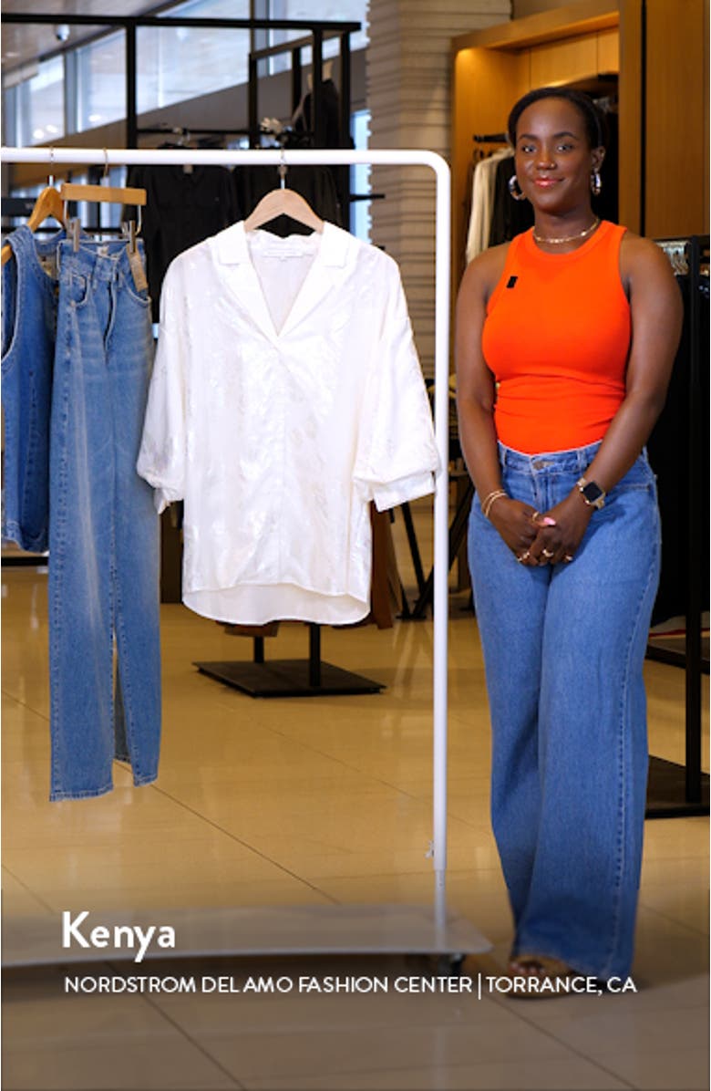 Foil Print Collar Shirt, sales video thumbnail