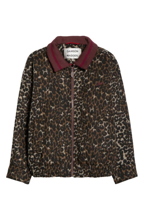Pixie Leopard Print Bomber Jacket
