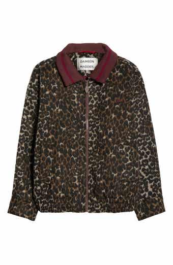 Pixie Leopard Print Bomber Jacket