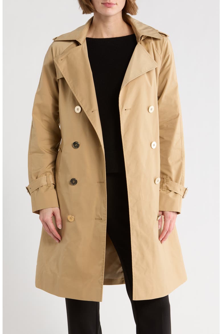 Belted Trench Coat, Alternate, color, KHAKI