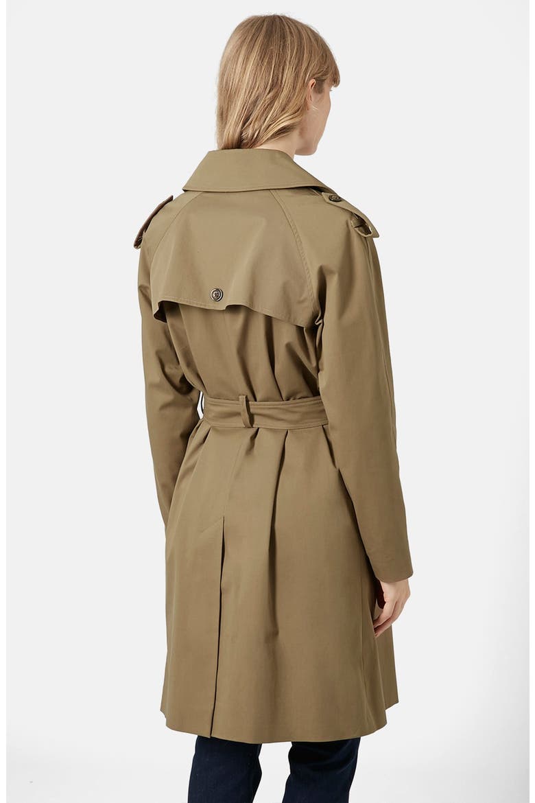 'Scout' Double Breasted Trench Coat, Alternate, color, BROWN