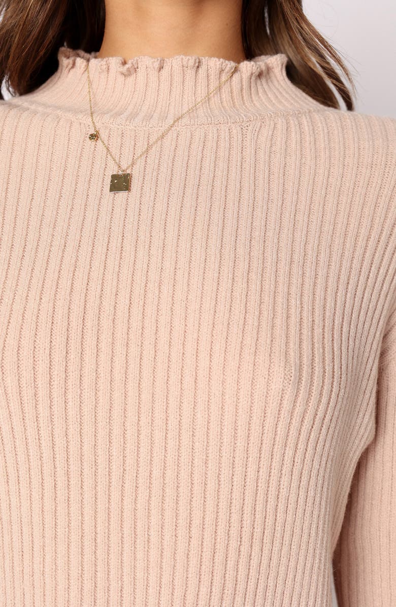 Petal & Pup Payton Mock Neck Top & Maxi Skirt Rib Set, Alternate, color, Mocha