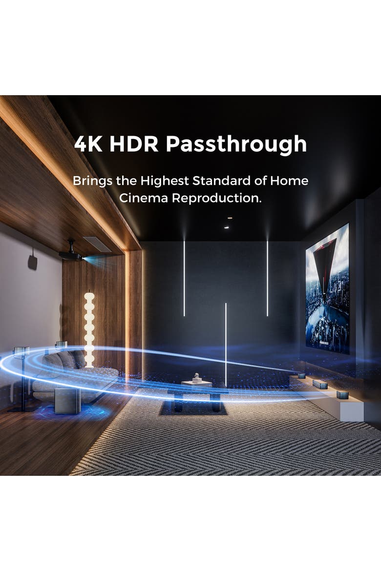 Poseidon D80 Boom 7.1 Channel Sound bar with Dolby Atmos, Alternate, color, Black