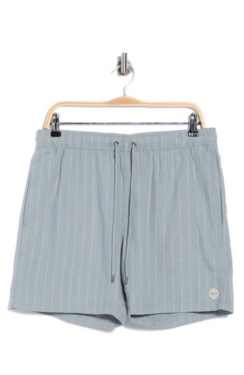 Rvca Sands Stripe Regular Fit Shorts In Lead